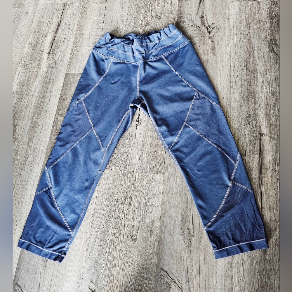 Athleta Excursion Chic Blue Workout Leggings Size… - image 1